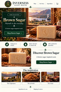 Brown Sugar soap landing-page artwork