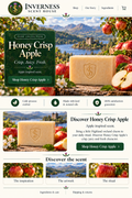 Honey Crisp Apple soap landing-page artwork