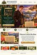 Lord of the Brae premium soap landing-page artwork