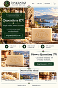 Queensferry 1770 soap landing-page artwork