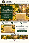 Ylang Ylang soap landing-page artwork